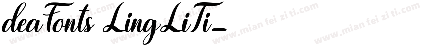 deaFonts LingLiTi字体转换